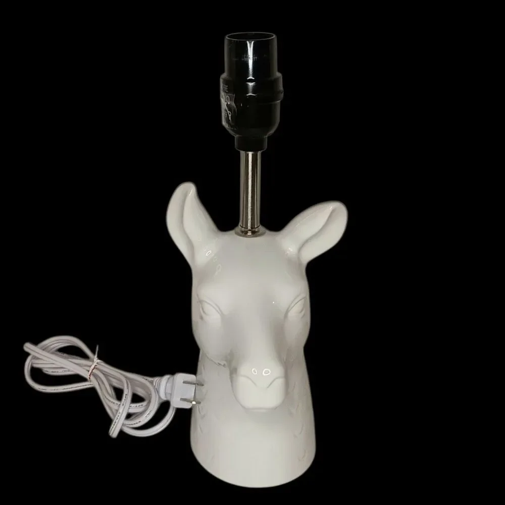 Llama Alpaca White Ceramic Table Lamp From Target 12